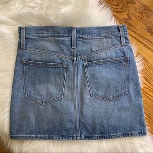 Jupe En Jean Madewell Rigid Denim Straight - Femme Taille 25 - Bleue